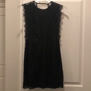 Black lace dress